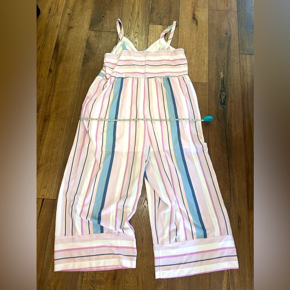 Pink Striped Jumpsuit - Picture 3 of 5